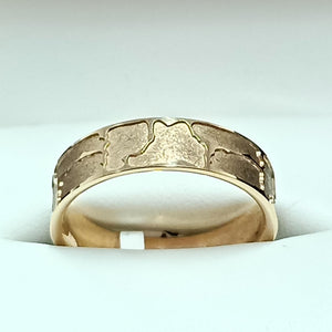 9ct Yellow Gold Gents Wedding Ring - Karlen Designs 