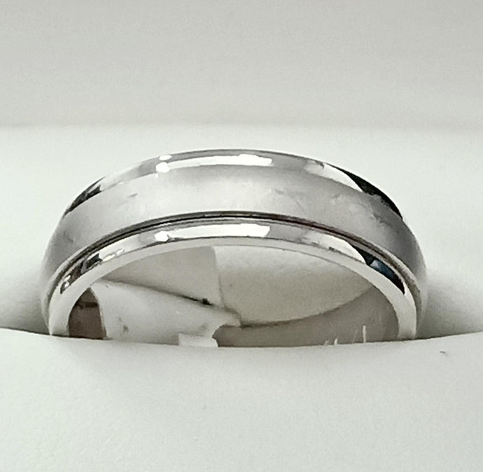 9ct White Ladies Wedding Ring - Karlen Designs 