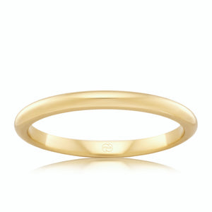 9CT YELLOW GOLD 3MM WIDE WEDDING RING