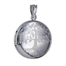 Sterling Silver 20mm Round 'Tree of Life' Locket & Chain - Karlen Designs 