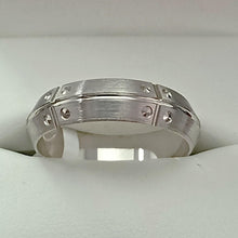 9ct White Gold Gents Wedding Ring - Karlen Designs 