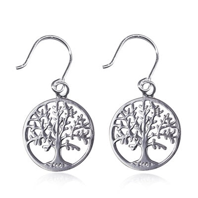 Tree of deals life earrings silver