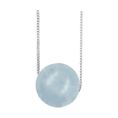 Silver Natural Aquamarine Bead - Karlen Designs 