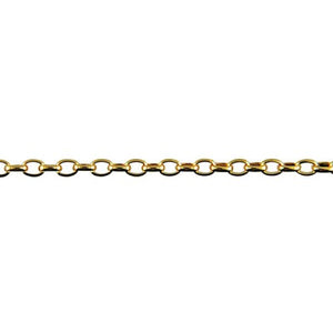 9ct Yelllow Gold Oval Belcher Chain 45cm - Karlen Designs 