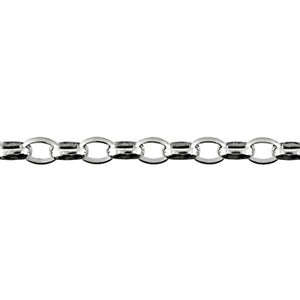 Siver Large Oval Belcher Chain - Karlen Designs 