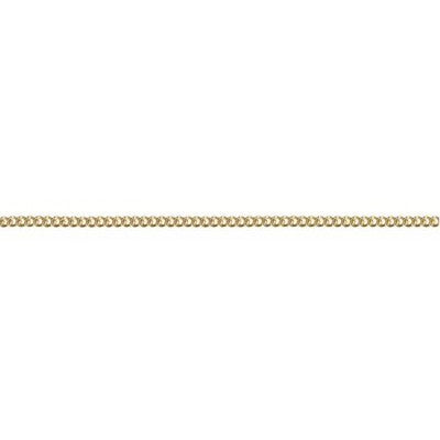 9ct Gold Round Curb Chain 1.40mm 45cm - Karlen Designs 