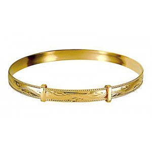 9ct Ladies Engraved Expanding Bangle SOLD Special Order Karlen