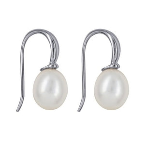 Silver Freshwater Cultured Pearl Earrings - Karlen Designs 